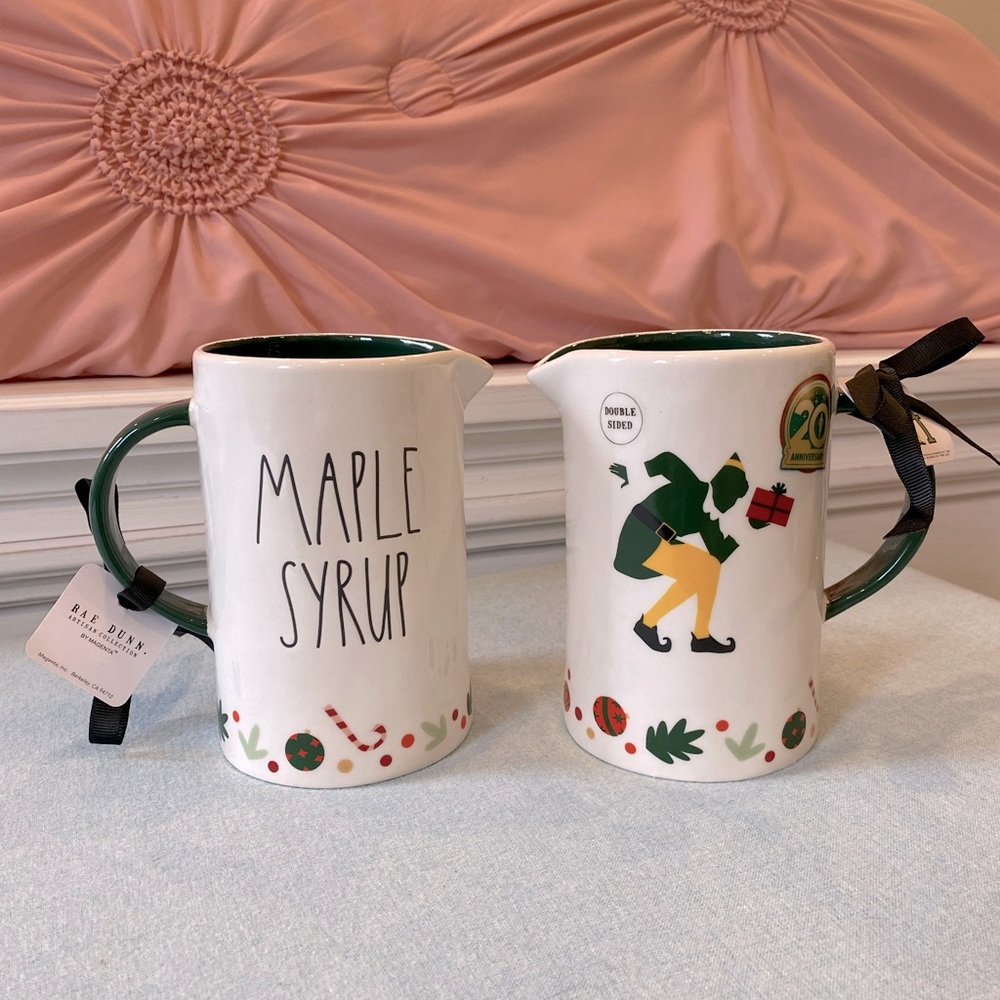 FINAL PRICE - Rae Dunn 20th Anniversary Elf Maple Syrup Pouring Mug (1 mug only)